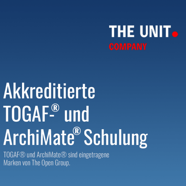 Akkrreditierte TOGAF und ArchiMate Schulung